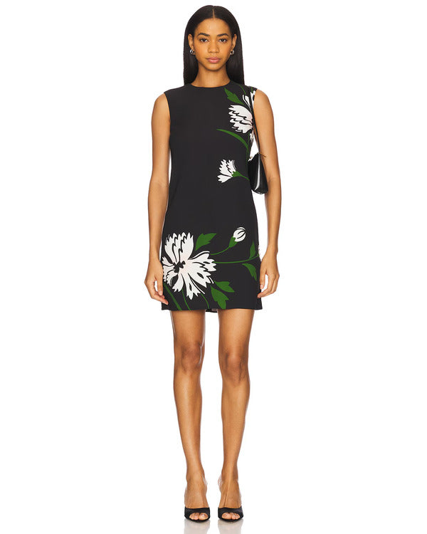 The View 2025 Alyssa Farah Griffin Black Floral Mini Dress