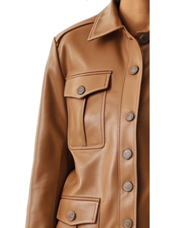Willow Leather Brown Jacket - Women Leather Jacket Brown