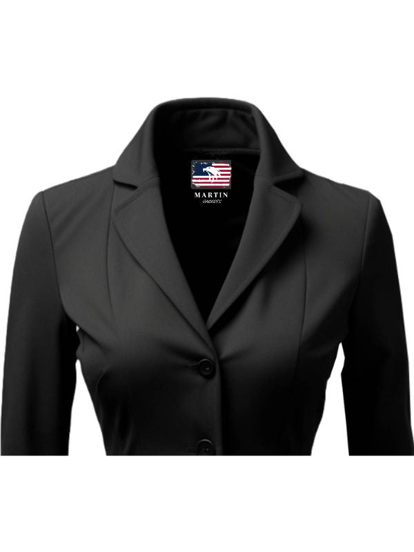 Women Black Cotton Coat - Cotton Coat