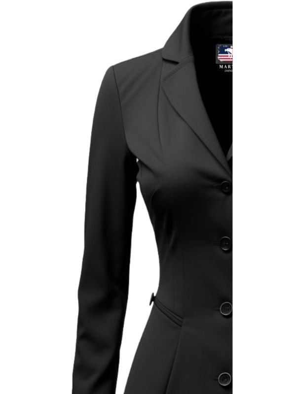 Women Black Cotton Coat - Cotton Coat