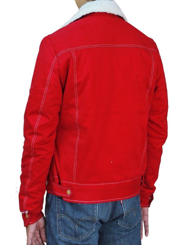 Women Cotton Stylish Fur Coat - Red