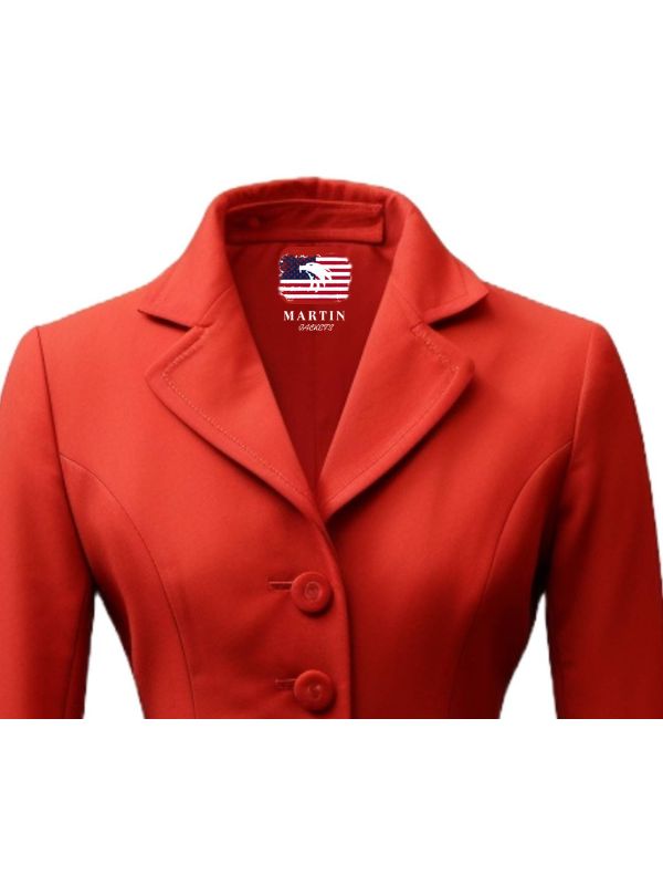 Women Red Cotton Coat