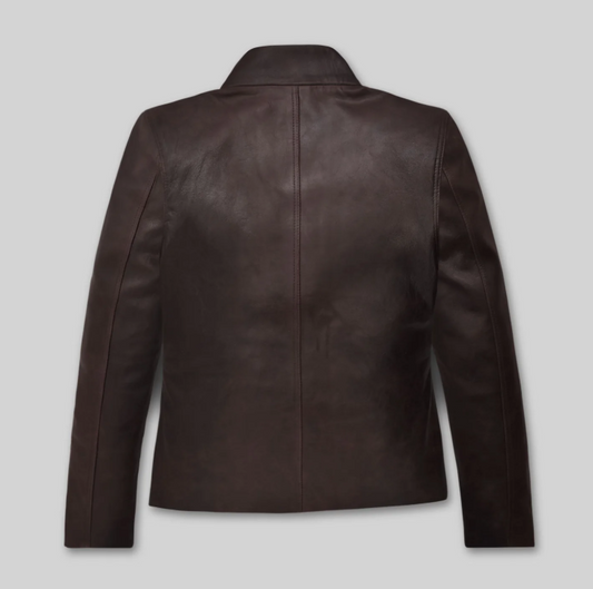 Yvonne Strahovski Leather Jacket