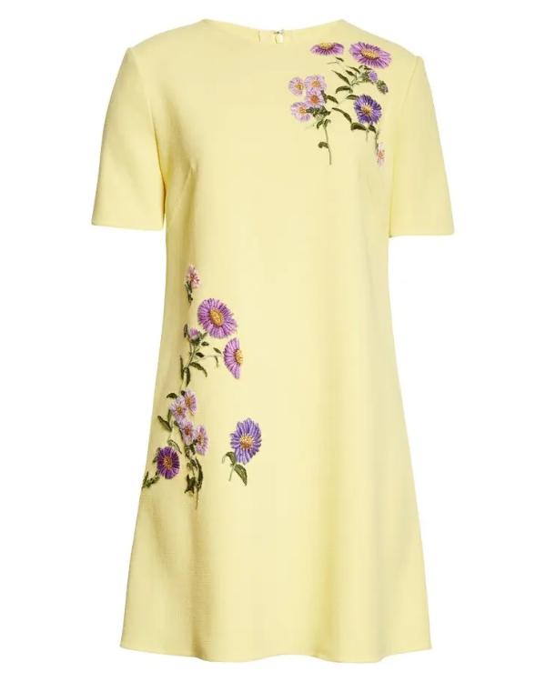The View 2025 Ana Navarro Yellow Floral Embroidered Dress