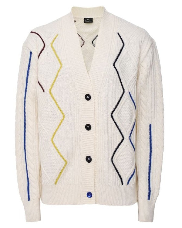 The Today Show 2025 Tina Fey Ivory Cable Knit Cardigan