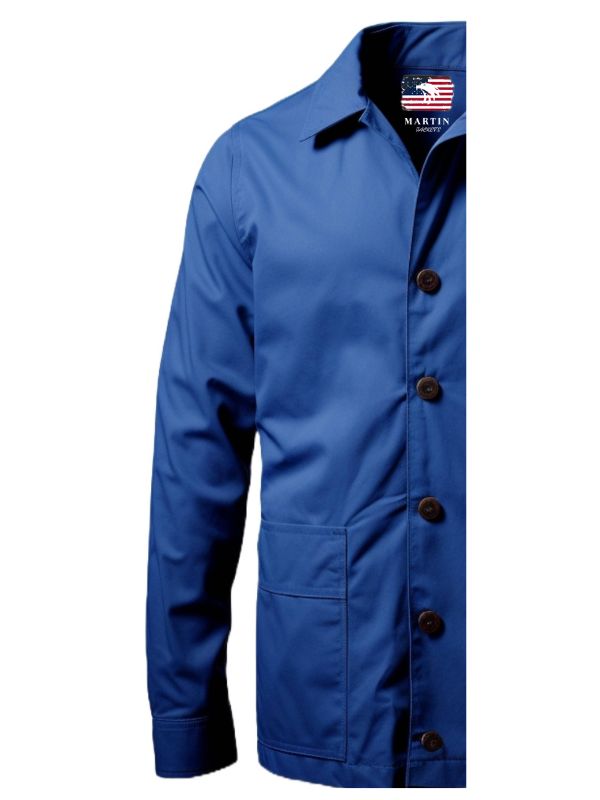 Blue Cotton Coat