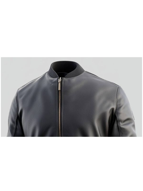 Carter Black Leather Jacket - Men Leather Jacket Black