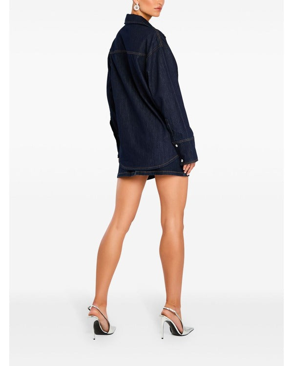 The Today Show 2025 Sunny Anderson Bow Denim Shirt