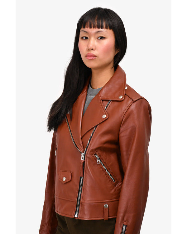 The Today Show 2025 Laura Jarrett Brown Leather Jacket