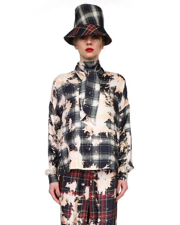 The Today Show 2025 Dr. Pimple Popper Printed Tie Neck Blouse