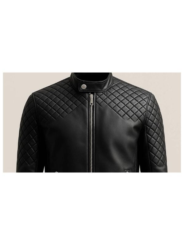 Ollie Black Leather Jacket - Men Leather Jacket Black