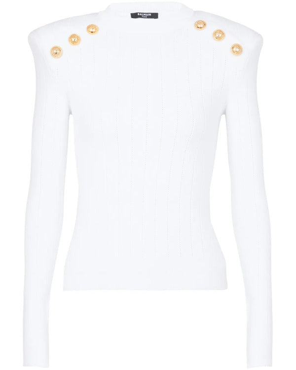 The View 2025 Alyssa Farah Griffin White RibKnit Sweater