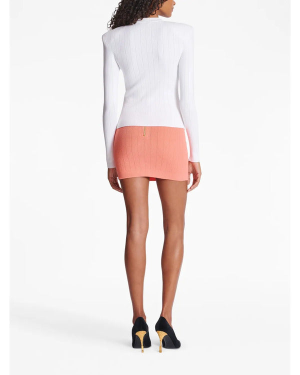 The View 2025 Alyssa Farah Griffin White RibKnit Sweater