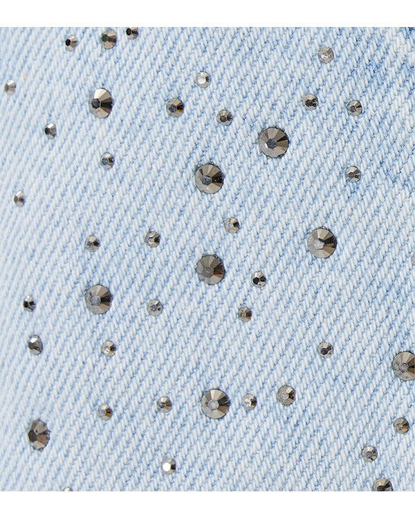 90 Day Fiance S11 Shekinah Embellished Crop Denim Jacket