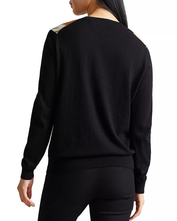 The Today Show 2025 Sheinelle Jones Black Floral Sweater