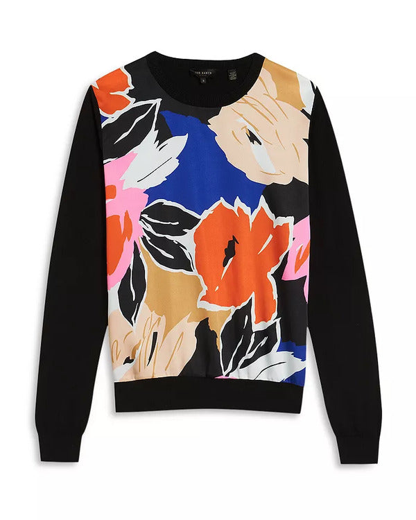 The Today Show 2025 Sheinelle Jones Black Floral Sweater
