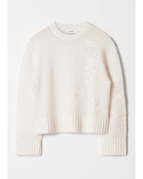 The Today Show 2025 Allison Matey White Floral Sweater