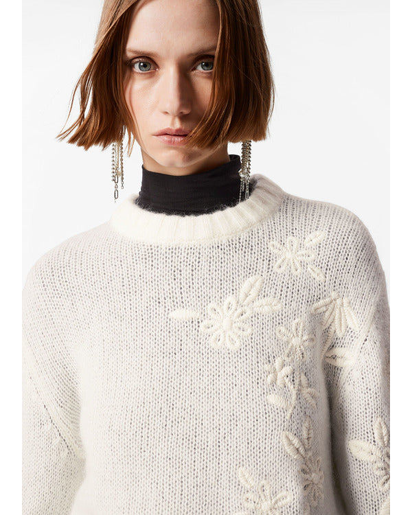 The Today Show 2025 Allison Matey White Floral Sweater