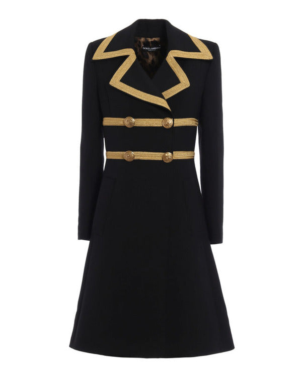 The Today Show 2025 Savannah Guthrie Gold Trim Black Coat