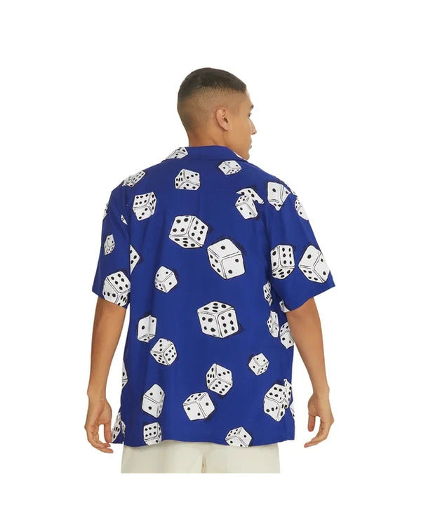 90 Day The Last Resort S02 Biniyam Blue Dice Print Shirt