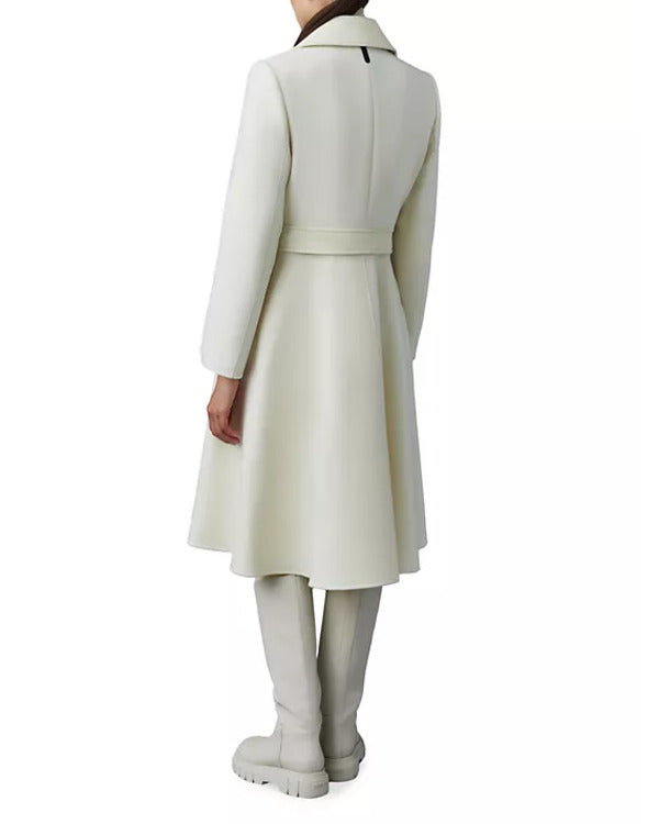 The Today Show 2025 Laura Jarrett White Wrap Ruffle Coat