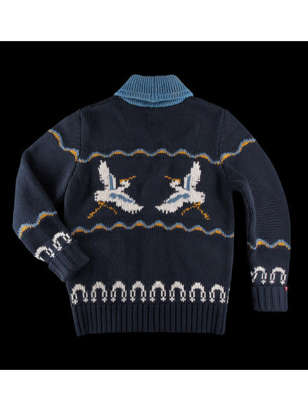 This Morning 2025 Ben Shephard Blue Crane Knitted Cardigan