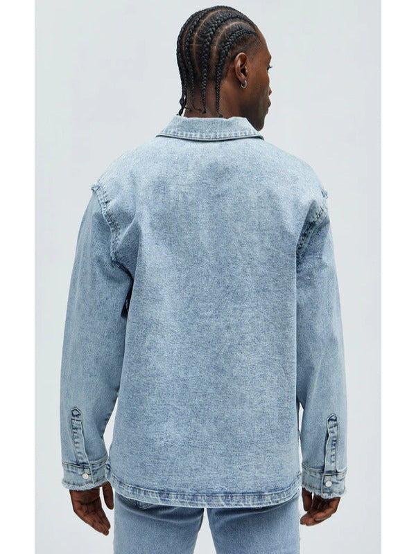 Sherri 2025 Jawn Murray Light Blue Wash Denim Shirt