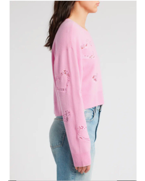 The Today Show 2025 Savannah Guthrie Pink Hearts Sweater