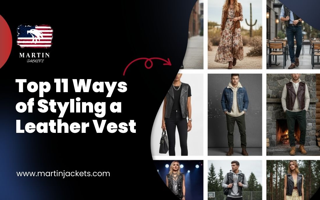 Top 11 Ways of Styling a Leather Vest