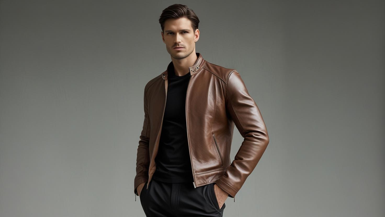 Men Slim Fit Leather Jackets