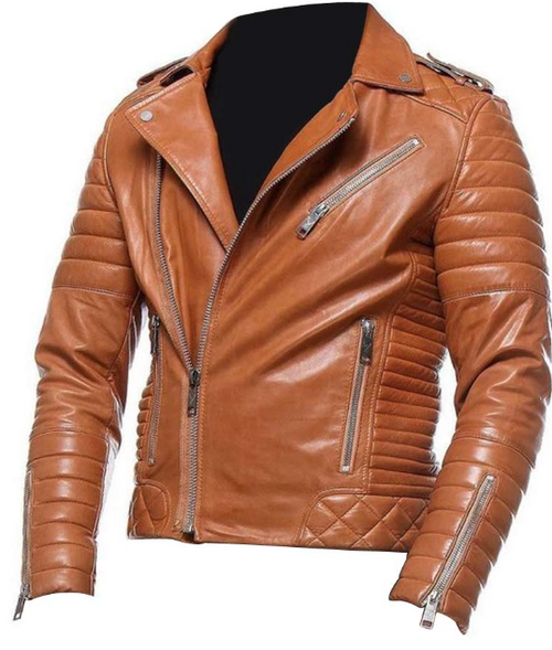 Mens Motorcycle Leather Jacket
