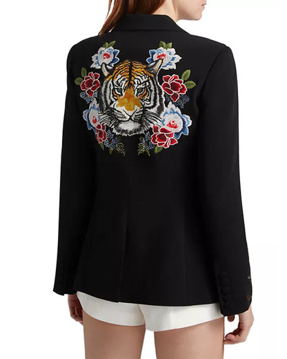 The View 2025 Joy Behar Floral Embellished Black Blazer