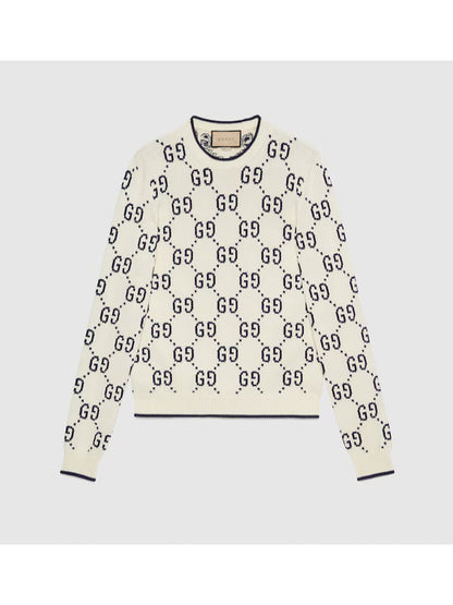 WWE Raw 2025 Nattie Neidhart Monogram White Knit Sweater