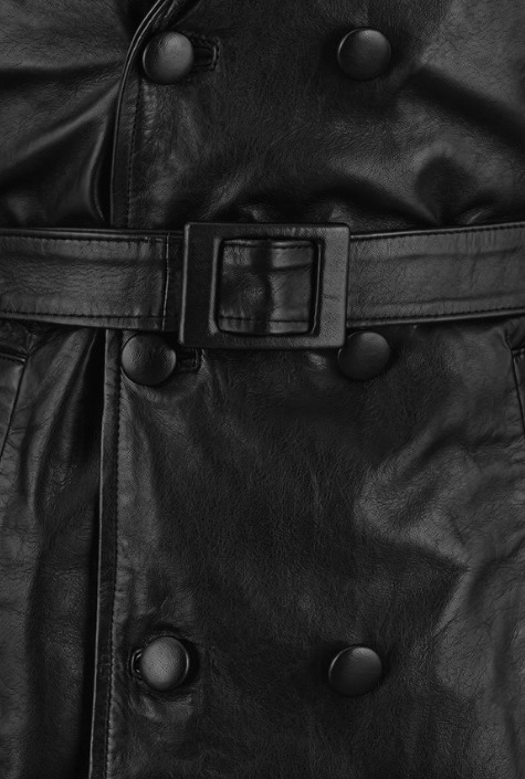 1970's Leather Trench Coat