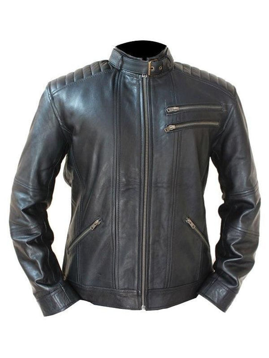 Brando Designer Classic Style Black Leather Jacket