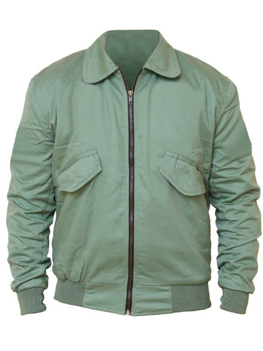 Men Jordan Green Cotton Jacket