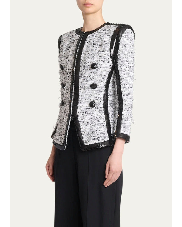 Tamron Hall Show 2025 Tamron Hall Sequin Tweed Jacket
