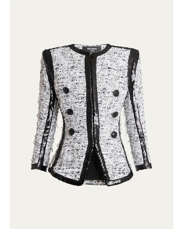 Tamron Hall Show 2025 Tamron Hall Sequin Tweed Jacket