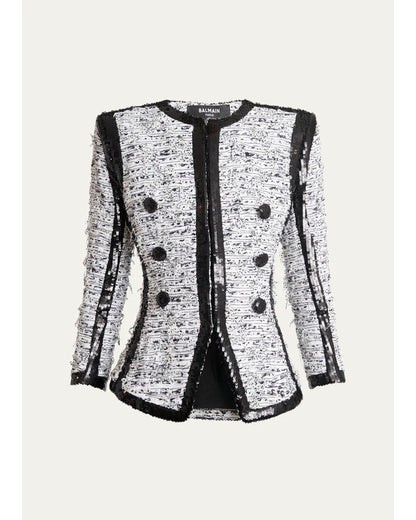 Tamron Hall Show 2025 Tamron Hall Sequin Tweed Jacket