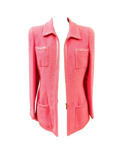 The Today Show 2025 Olivia Munn Pink Tweed Jacket