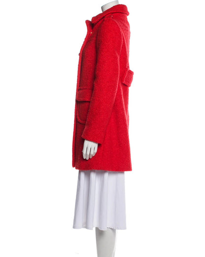 The Life List 2025 Sofia Carson Red Double Breasted Peacoat