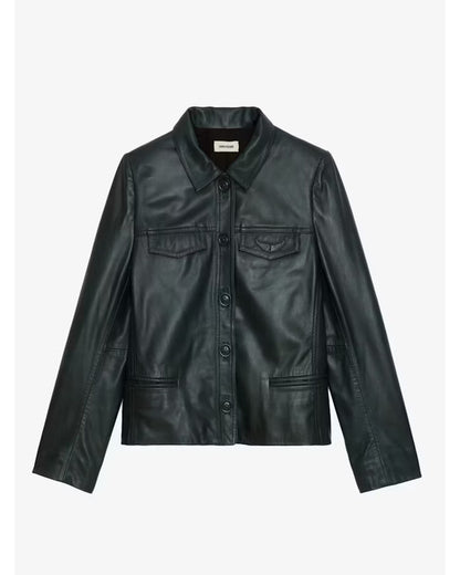 The Life List 2025 Sofia Carson Black Leather Jacket