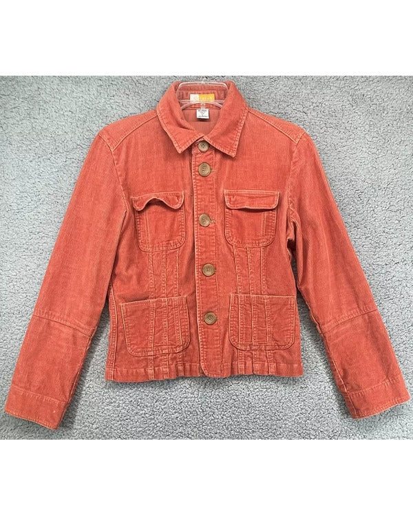 The Life List 2025 Sofia Carson Orange Corduroy Jacket
