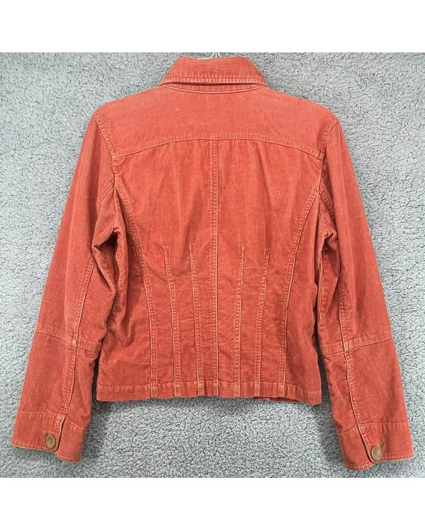 The Life List 2025 Sofia Carson Orange Corduroy Jacket