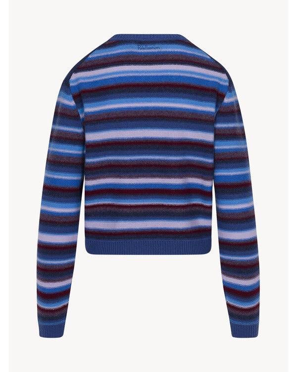 The Life List 2025 Sofia Carson Blue Striped Sweater