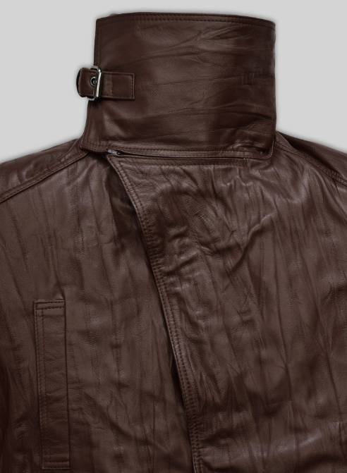 Wrinkled Brown Ryan Gosling Blade Runner Long Coat