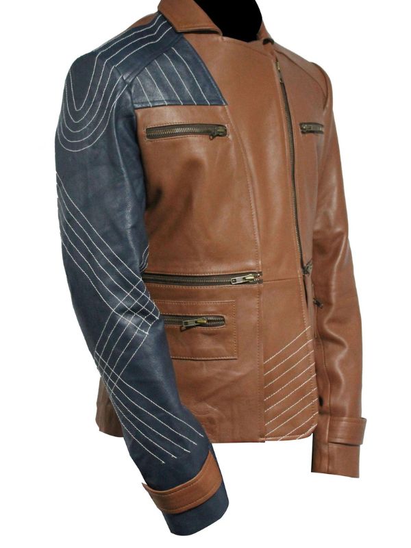 Women Leather Jacket - Brown