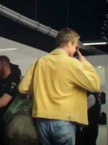 The Movie 2025 Brad Pitt Suede Leather Jacket