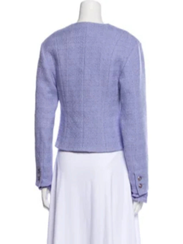This Morning 2025 Lucy Boynton Lilac Wool Tweed Jacket