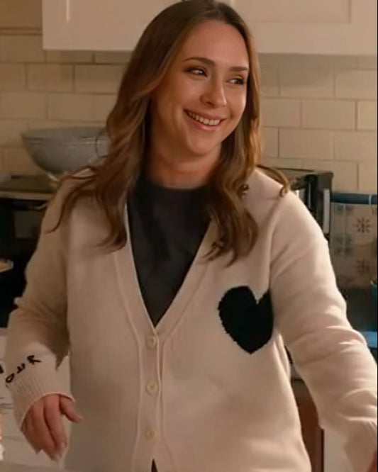 9-1-1 Maddie Kendall White Heart Cardigan